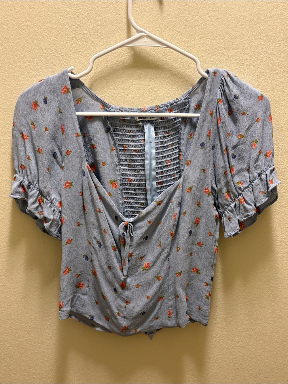 Reformation floral blouse (like new)